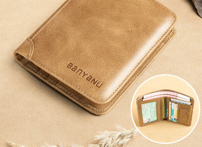 Ανδρικό πορτοφόλι με θήκη για χαρτονομίσματα και έγγραφα