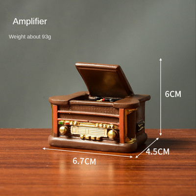 Senovinis telefono modelis Sieniniai papuošalai Retro baldai Telefonas Miniatiūriniai amatai Dovana barui Antikvarinis telefonas namų dekoravimas