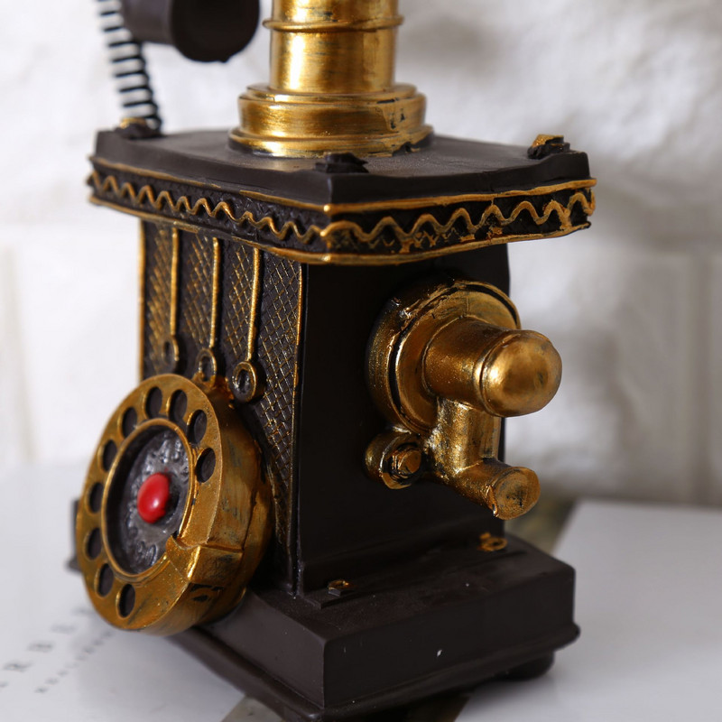 Vintage Resin Telefonas Pinigų Dėžė Piggy Bank Namų Apdailos Priedai Retro dovanos Senas Telefonas Modelis Spintelė Papuošalai Amatai