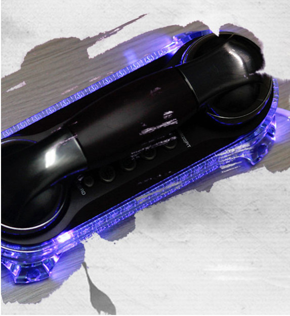 Telefonas fiksuotojo ryšio prie sienos tvirtinamas buitinis retro antikvarinis mažas prailginimas retro antikvarinis elegantiškas laidinis telefonas su metaliniu mygtuku