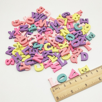 100τμχ Αριθμοί μπλοκ DIY 15mm Party Mixed Craft Χειροποίητο Διακοσμητικό Αλφάβητο Ξύλινα Γράμματα Πολύχρωμο Δώρο Home Word