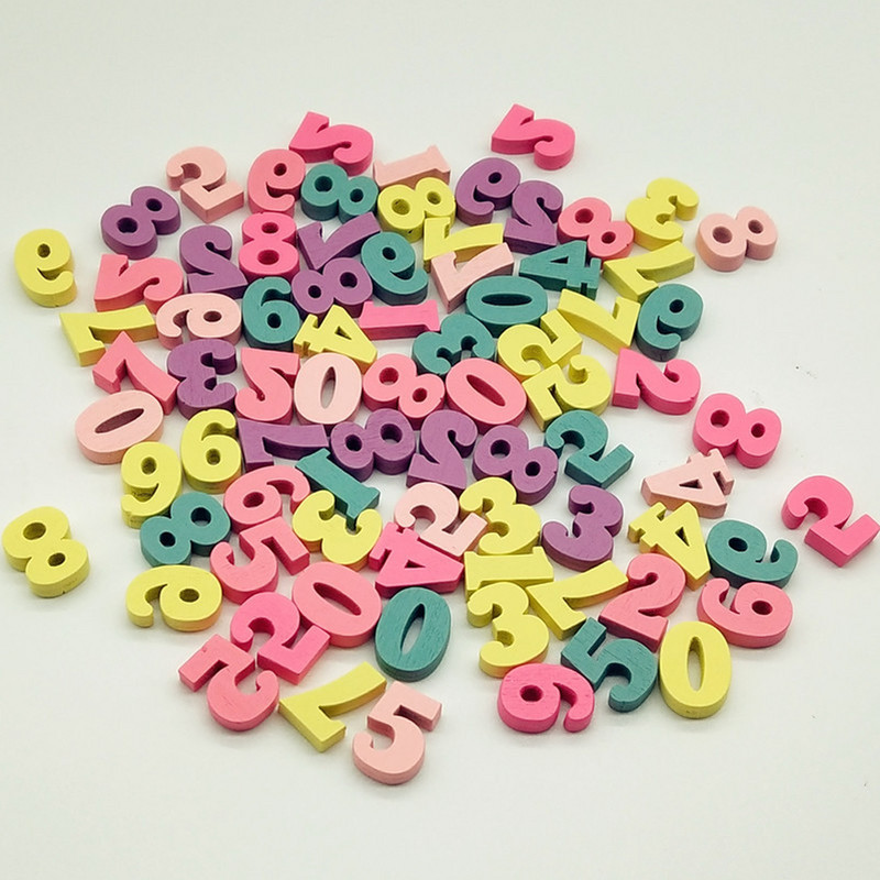 100 tk DIY plokkide numbrid 15 mm peo sega käsitöö käsitsi valmistatud tähestiku kaunistus puidust tähed mitmevärviline kingitus kodusõna