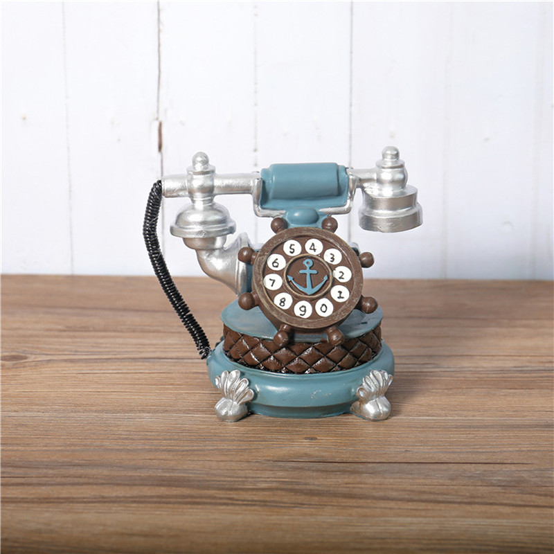 Decorativ Retro dulap de vinuri creativ în stil european sufragerie dormitor decorare acasă ornamente telefon rășină meșteșuguri