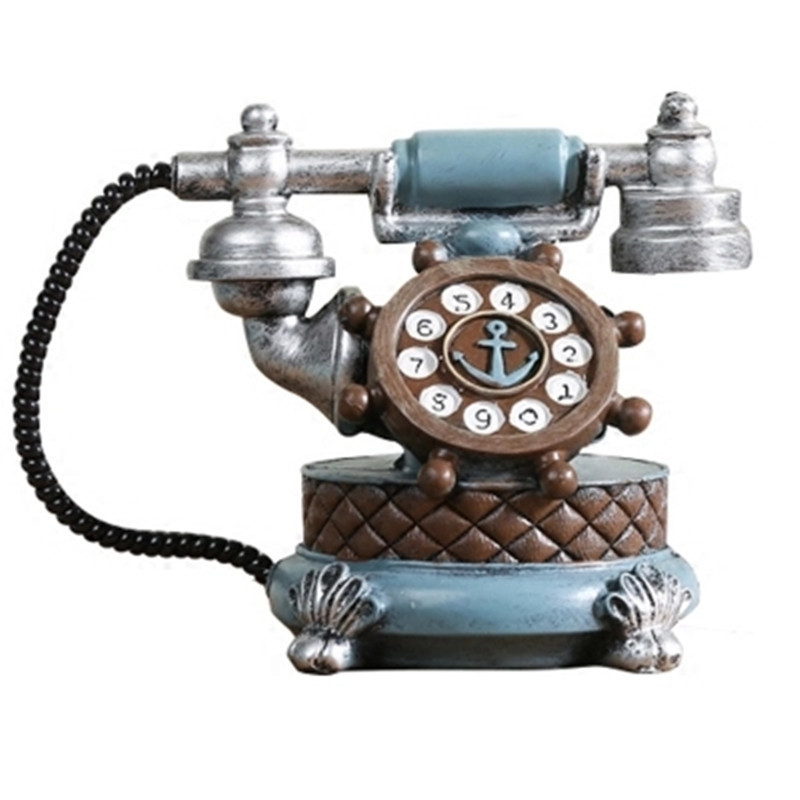 Decorativ Retro dulap de vinuri creativ în stil european sufragerie dormitor decorare acasă ornamente telefon rășină meșteșuguri