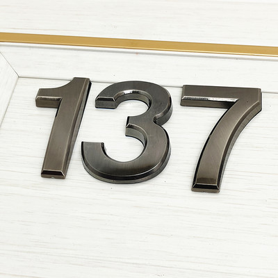House Number Hotel Office Door Address Digits Sticker Plate Sign ABS Plastic Apartment Number on the Door 7CM Modern Plaque