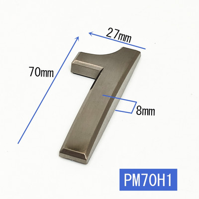 Maja number Hotelli kontori ukse aadressi numbrid kleebisplaadi silt ABS plastikust korteri number uksel 7 cm kaasaegne tahvel