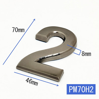 Maja number Hotelli kontori ukse aadressi numbrid kleebisplaadi silt ABS plastikust korteri number uksel 7 cm kaasaegne tahvel