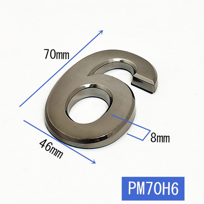 Maja number Hotelli kontori ukse aadressi numbrid kleebisplaadi silt ABS plastikust korteri number uksel 7 cm kaasaegne tahvel