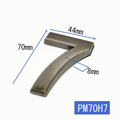 Maja number Hotelli kontori ukse aadressi numbrid kleebisplaadi silt ABS plastikust korteri number uksel 7 cm kaasaegne tahvel