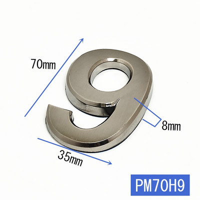 Maja number Hotelli kontori ukse aadressi numbrid kleebisplaadi silt ABS plastikust korteri number uksel 7 cm kaasaegne tahvel