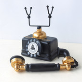 Ornamente pentru telefoane retro, rășină europeană, telefon de modă veche, pentru acasă, sufragerie, birou, telefon, decorațiuni, artizanat