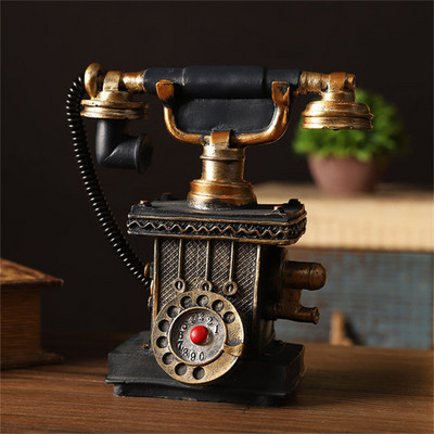 Vintage Τηλέφωνο Διακόσμησης Σπιτιού Vintage Μοντέλο Ευρωπαϊκό Ρετρό Περιστροφικό Σετ Τηλεφώνου Χειροποίητο Παλιό Σιδερένιο Τηλέφωνο