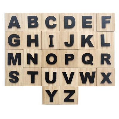 Litere din alfabet din lemn de 6 cm, blocuri ABC, cuburi pentru copii, copii preșcolari, jucării de învățare, copii mici, cadou, decorațiuni pentru cameră, ornamente, recuzită foto
