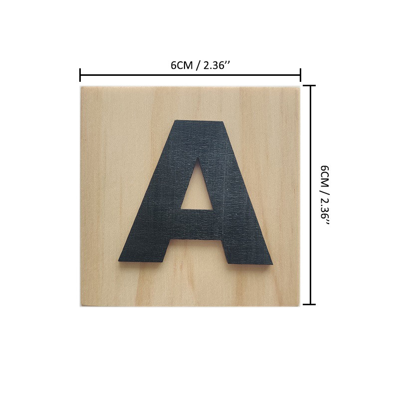 Litere din alfabet din lemn de 6 cm, blocuri ABC, cuburi pentru copii, copii preșcolari, jucării de învățare, copii mici, cadou, decorațiuni pentru cameră, ornamente, recuzită foto