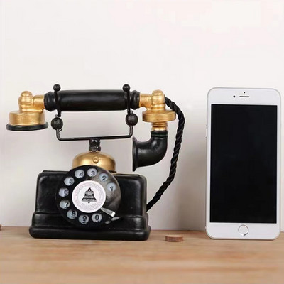 Ρετρό Αμερικάνικη Βιομηχανική Αεροπορική Τηλεφωνική Ρητίνη Διακόσμηση Σαλονιού Προσομοίωση Χειροτεχνία Διακόσμηση Ντουλάπας κρασιού