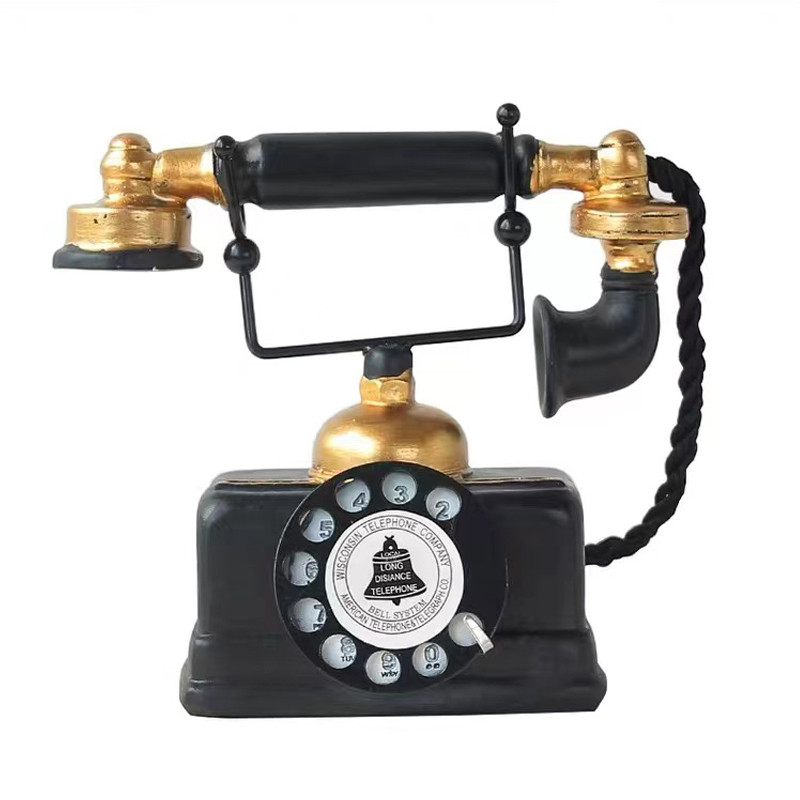 Ρετρό Αμερικάνικη Βιομηχανική Αεροπορική Τηλεφωνική Ρητίνη Διακόσμηση Σαλονιού Προσομοίωση Χειροτεχνία Διακόσμηση Ντουλάπας κρασιού