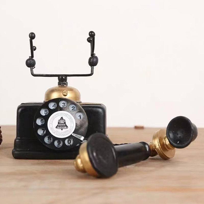 Ρετρό Αμερικάνικη Βιομηχανική Αεροπορική Τηλεφωνική Ρητίνη Διακόσμηση Σαλονιού Προσομοίωση Χειροτεχνία Διακόσμηση Ντουλάπας κρασιού