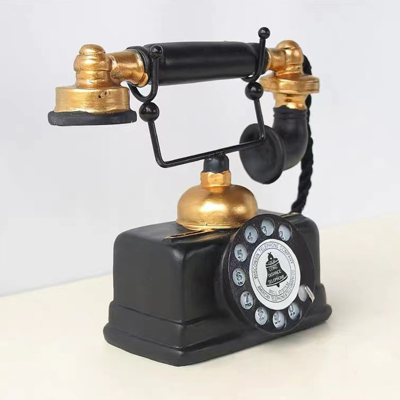 Ρετρό Αμερικάνικη Βιομηχανική Αεροπορική Τηλεφωνική Ρητίνη Διακόσμηση Σαλονιού Προσομοίωση Χειροτεχνία Διακόσμηση Ντουλάπας κρασιού