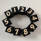 Blocuri de numere din lemn de 5 cm Blocuri de reper pentru bebeluși 0-9 Săptămânal, lunar, vârstă, cuburi, jucării, baby shower, creșă, decorare pentru cameră, recuzită foto