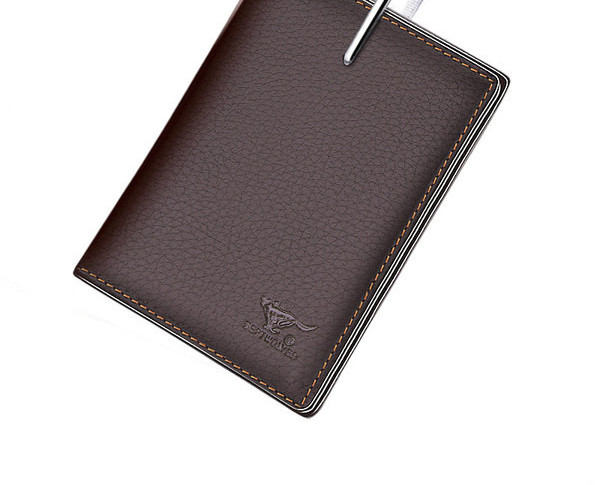 Meeste kandiline ökonahast rahakott, kaks mudelit kirjaga ja metallelemendiga