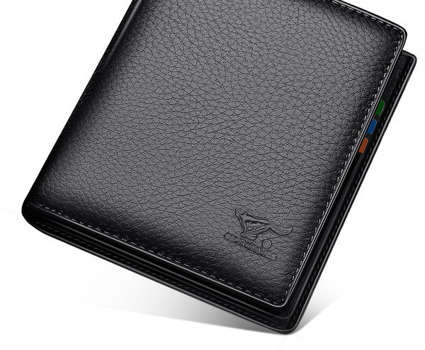 Portofel din piele in doua culori