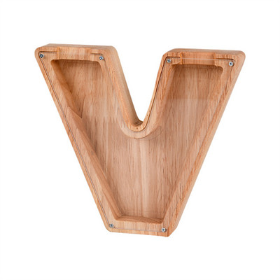 Αγγλική Alphabet Κουμπαράς Ξύλινο κερματοδέκτη Χρηματοκιβώτιο Ταμιευτήριο Βάζο νομίσματα Κουτί αποθήκευσης Κουμπαράς χρημάτων Κουμπαράς Κουμπαράς Διακόσμηση σπιτιού