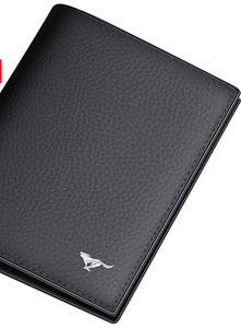 Portofel barbatesc din piele ecologica - culoare negru si maro