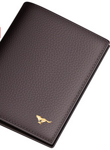 Portofel barbatesc din piele ecologica - culoare negru si maro