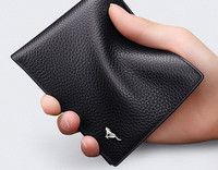 Portofel pentru bărbați - cu element metalic