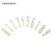 Creativ, simplu, nordic, alamă, digitală, acasă, personalizat, agățat, plăcuță de număr personalizată pentru cameră