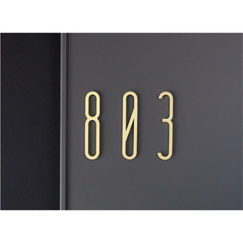 Creative Simple Nordic Brass Digital Home Custom House που κρέμεται εξατομικευμένη πινακίδα αριθμού δωματίου