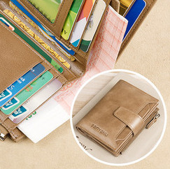 Portofel barbatesc din piele ecologica cu inscriptie