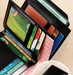 Portofel barbatesc din piele ecologica cu inscriptie