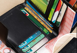 Portofel barbatesc din piele ecologica cu inscriptie