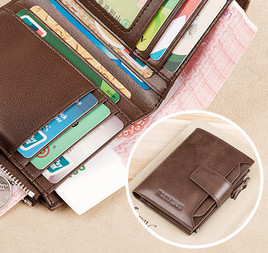 Portofel barbatesc din piele ecologica cu inscriptie