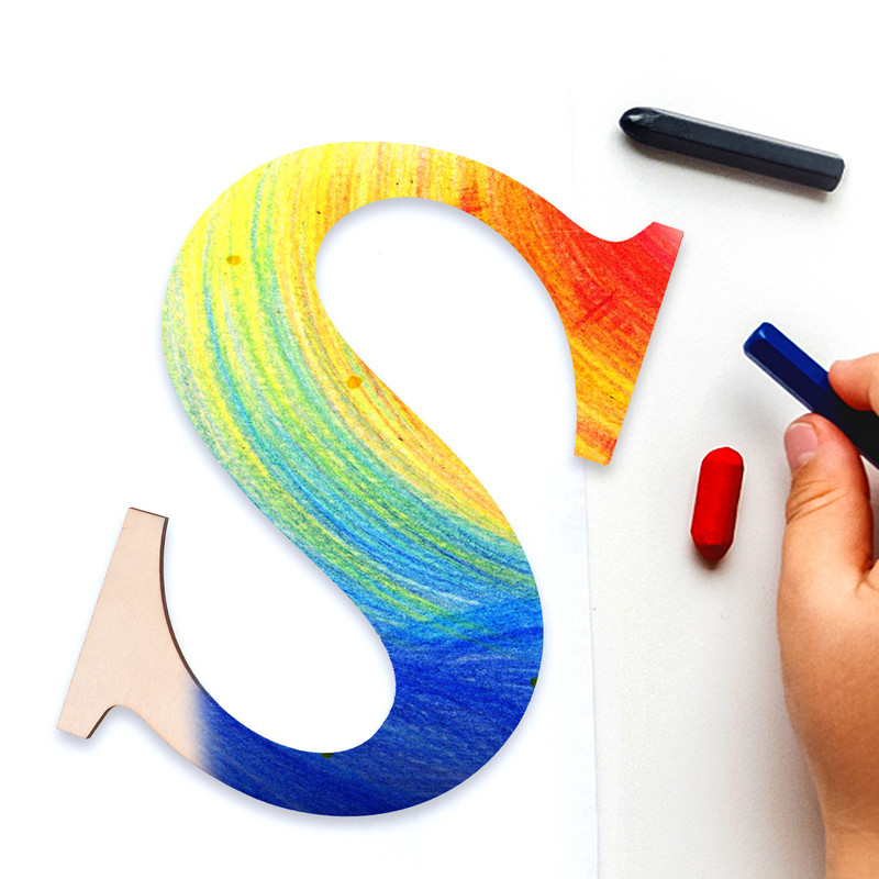 Kiri Puidust Lõpetamata S Tähestik tähed Märgid Tee ise kaunistus Puit Käsitöö Tühi seinakaunistus Kapitali väljalõiked Väljalõige