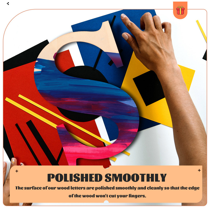 Kiri Puidust Lõpetamata S Tähestik tähed Märgid Tee ise kaunistus Puit Käsitöö Tühi seinakaunistus Kapitali väljalõiked Väljalõige