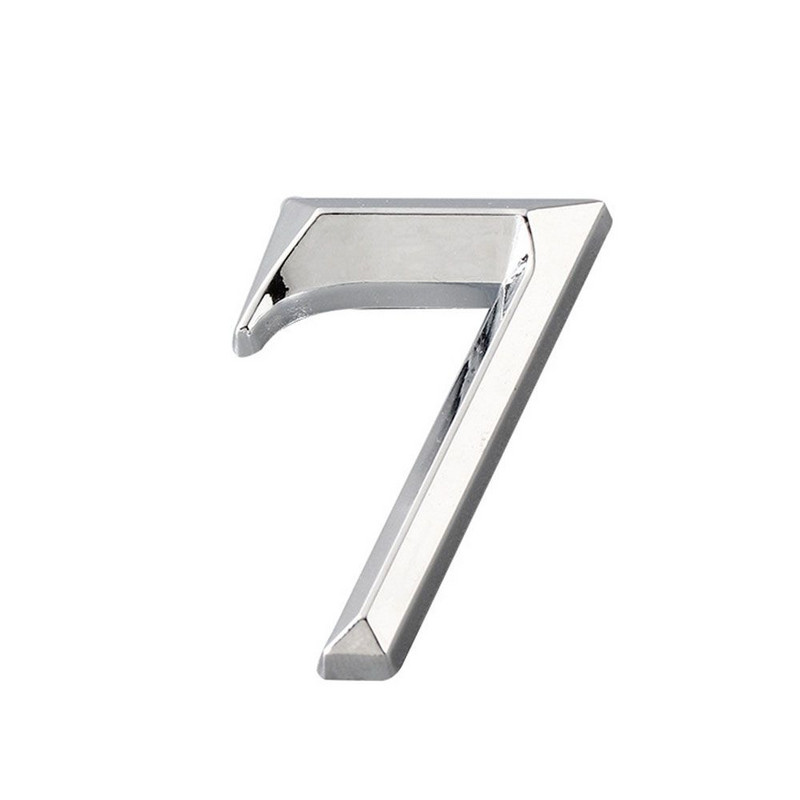 Lipnūs 3D namų numerių lipdukai Butas Viešbutis Biuro durų adresas Durų lentelės skaitmenys ABS plastikinė etiketė