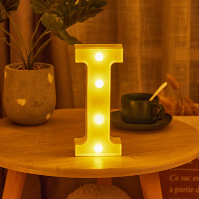 16/22cm isetehtud helendavad tuled LED-kirjaga öövalgusti loominguline tähestikuline numbrilamp akulamp Romantiline pulmapeo kaunistus