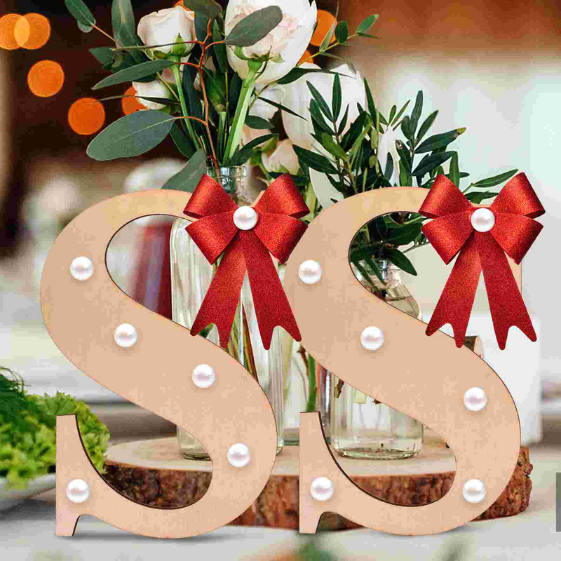 Literă din lemn neterminată alfabet S Litere semne de decorare bricolaj Artizanat din lemn Decor de perete necompletat Decupaje majuscule Forma de decupaj