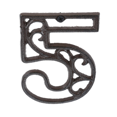 Semn cu numere metalice 0-9, industrial, din fontă, cu goluri digitale, pentru ușă, ornament de perete, acasă/hotel/cafenea bar/cutie poștală/placă