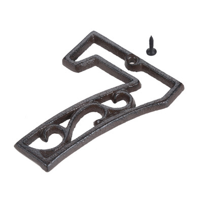 Semn cu numere metalice 0-9, industrial, din fontă, cu goluri digitale, pentru ușă, ornament de perete, acasă/hotel/cafenea bar/cutie poștală/placă