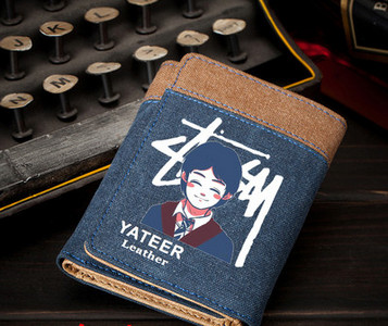 Portofel bărbătesc din pânză imprimată