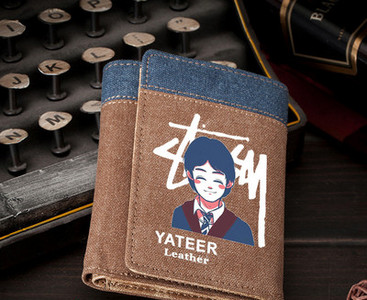 Portofel bărbătesc din pânză imprimată