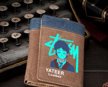 Portofel bărbătesc din pânză imprimată