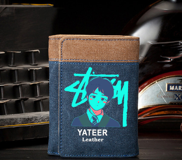 Portofel bărbătesc din pânză imprimată