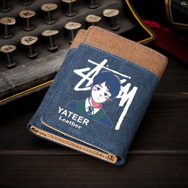 Portofel bărbătesc din pânză imprimată