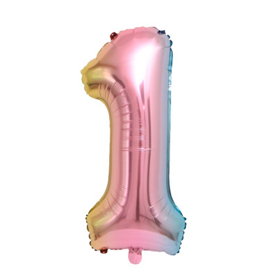 Ükssarviku sünnipäeva õhupallid peokaunistused Vikerkaare fooliuminumbrid õhupallid sünnipäevapeo kaunistused lastele kingitus beebi duši gloobused