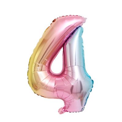 Ükssarviku sünnipäeva õhupallid peokaunistused Vikerkaare fooliuminumbrid õhupallid sünnipäevapeo kaunistused lastele kingitus beebi duši gloobused