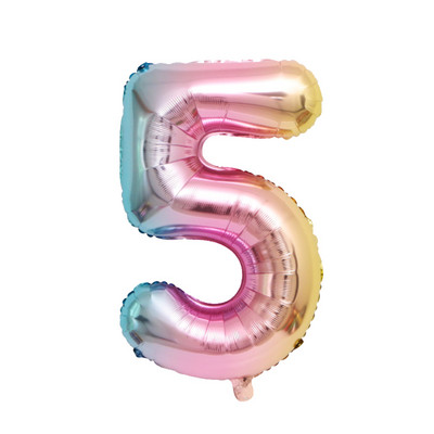 Ükssarviku sünnipäeva õhupallid peokaunistused Vikerkaare fooliuminumbrid õhupallid sünnipäevapeo kaunistused lastele kingitus beebi duši gloobused